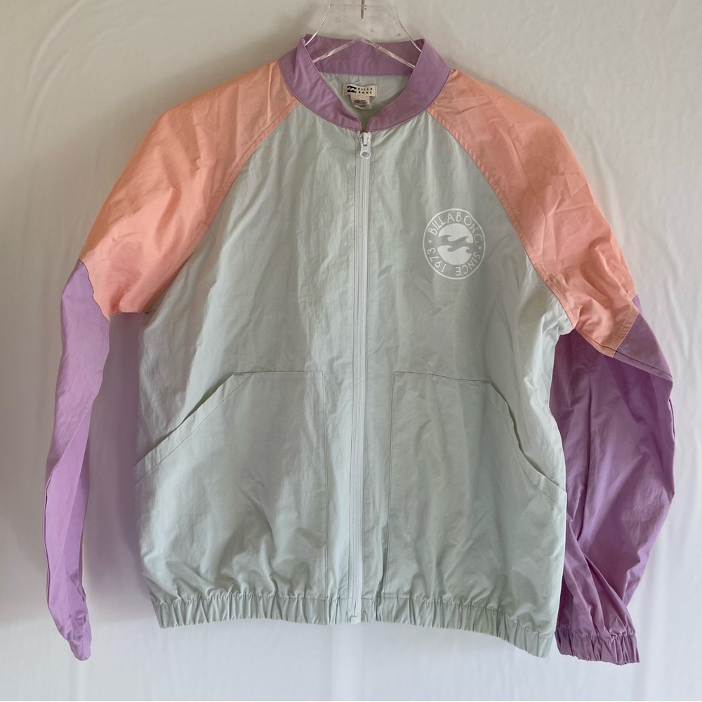 Billabong Pastel Color Block Windbreaker Size S - Picture 3 of 12